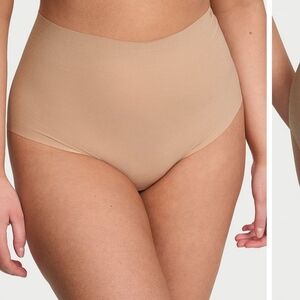 💝(2)NWT Victoria's Secret No- Show Modern Brief Panty Size Medium Praline Color
